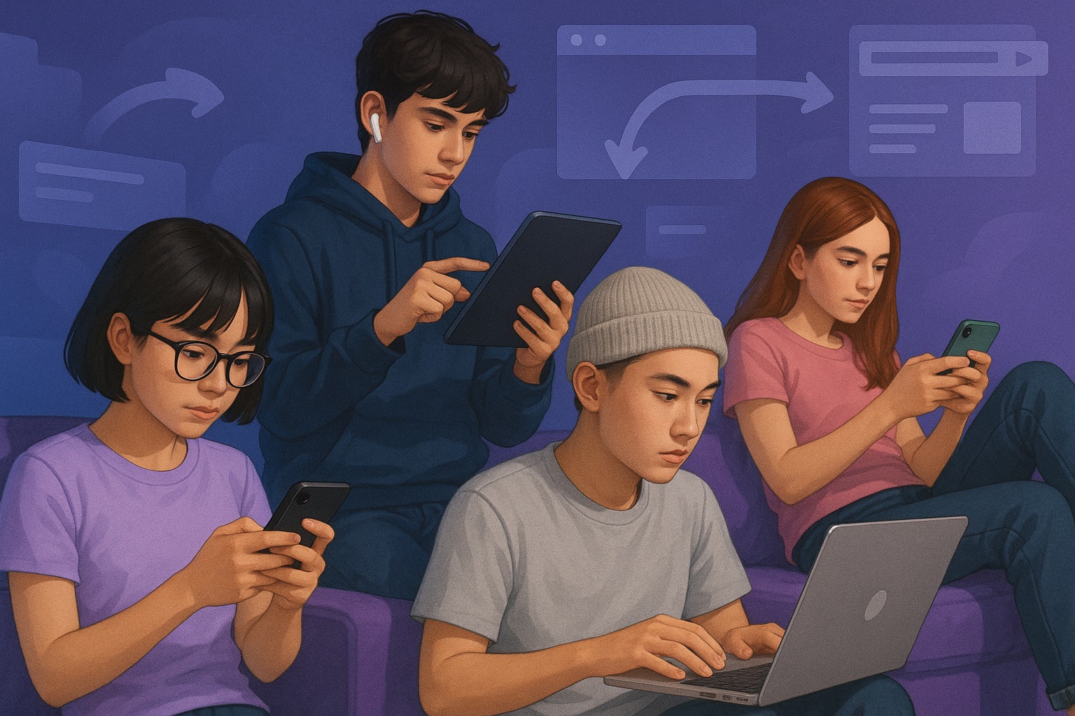 Sites e Geração Z e Alpha